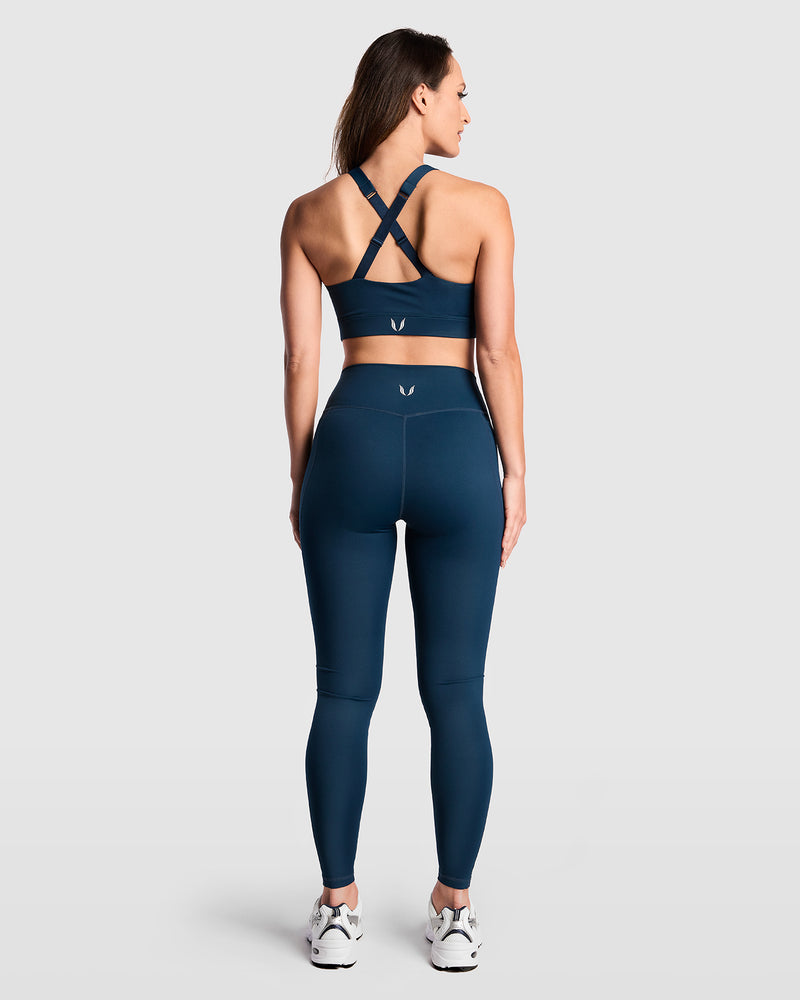 Dena Recycled Leggings Met Zakken - Navy